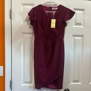 NEW Elegant Burgundy Dress size S